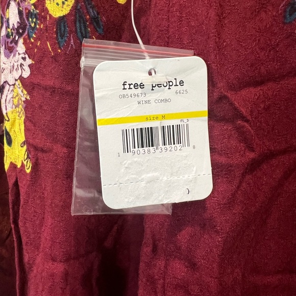 Free People High Neck Lace Dress with Asymmetrical Hemline - Picture 3 of 4